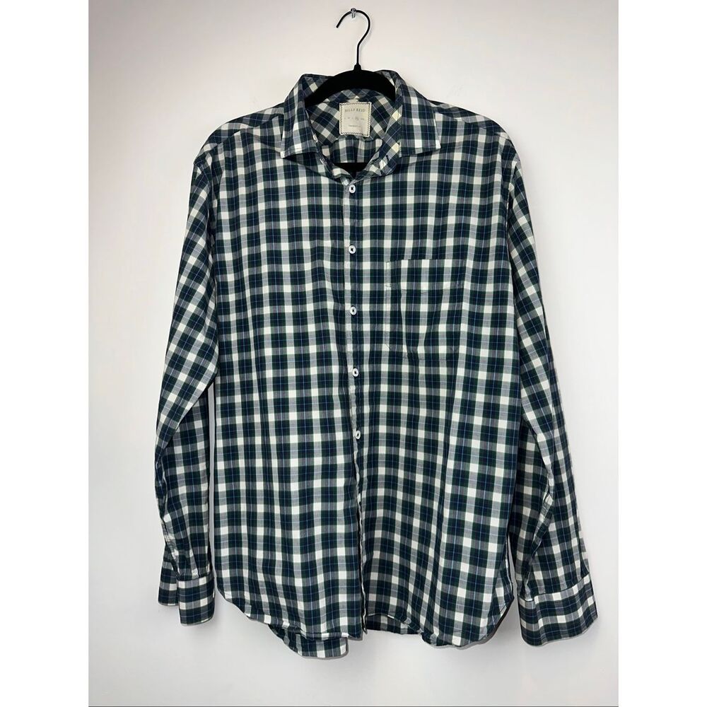 Billy Reid Sz XL Plaid Button Down Shirt